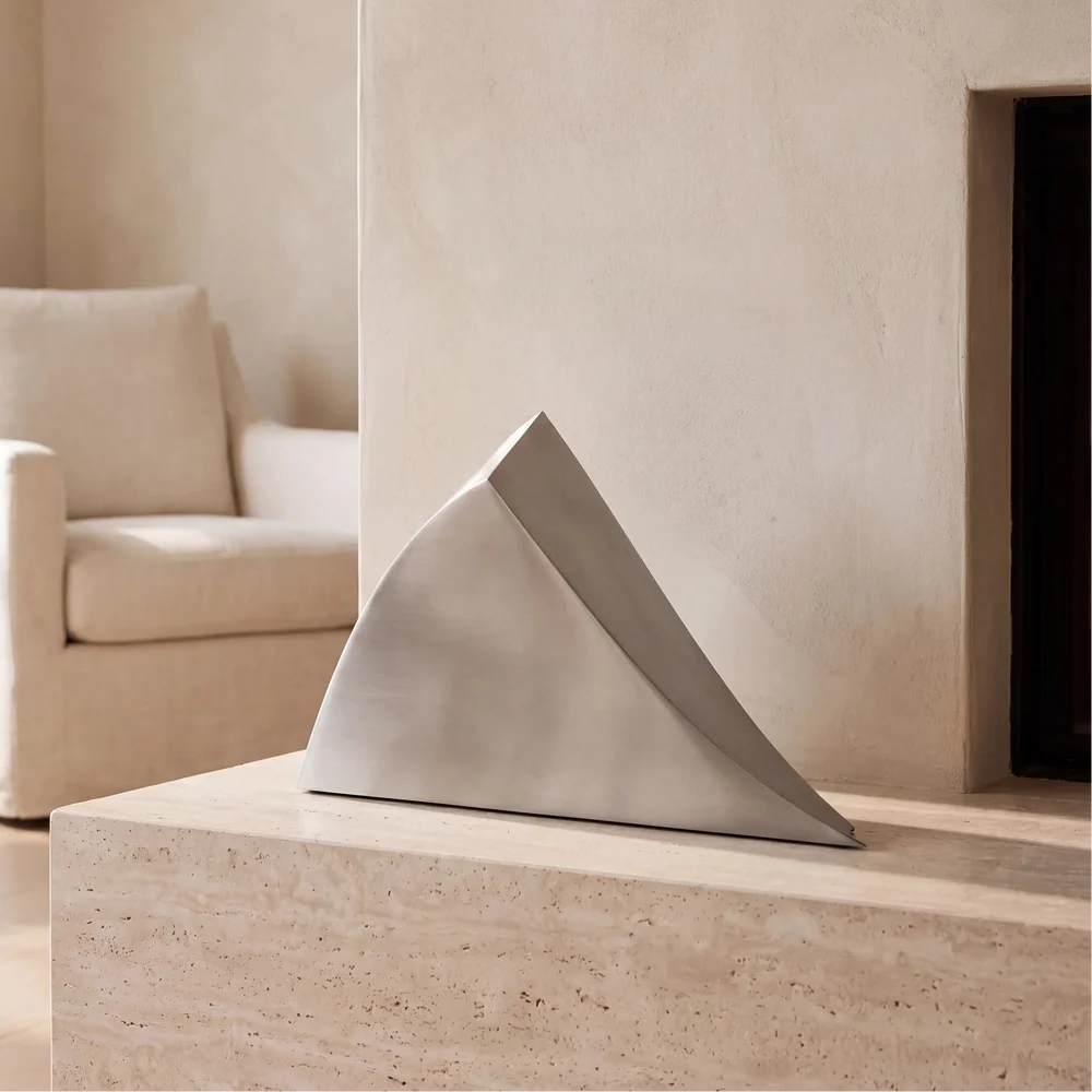 Wave Adult Cremation Urn for Ashes in Stainless Steel