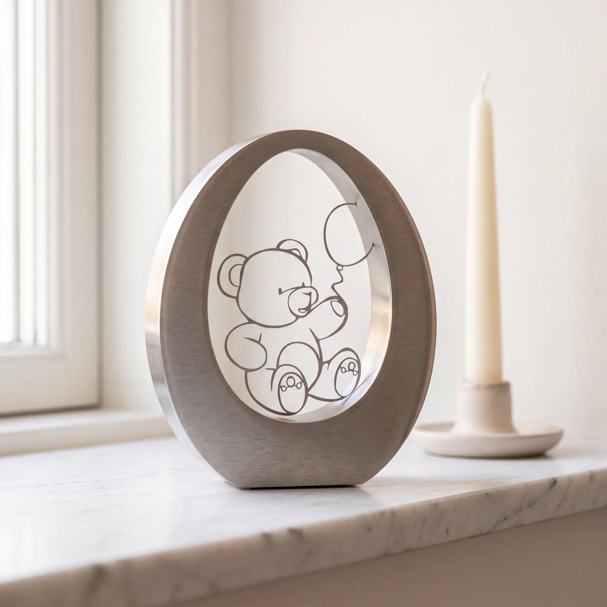 Bear-Small-Urn-for-Ashes-in-Stainless-Steel-Marble-Ledge