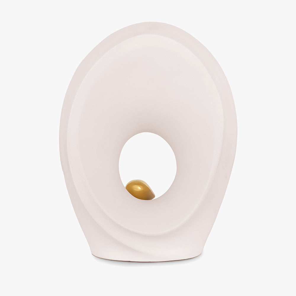 Beyond Adult Cremation Urn for Ashes in White and Gold