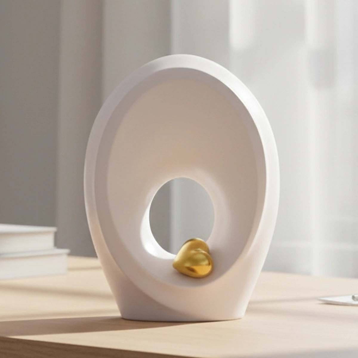 Beyond Adult Cremation Urn for Ashes in White and Gold