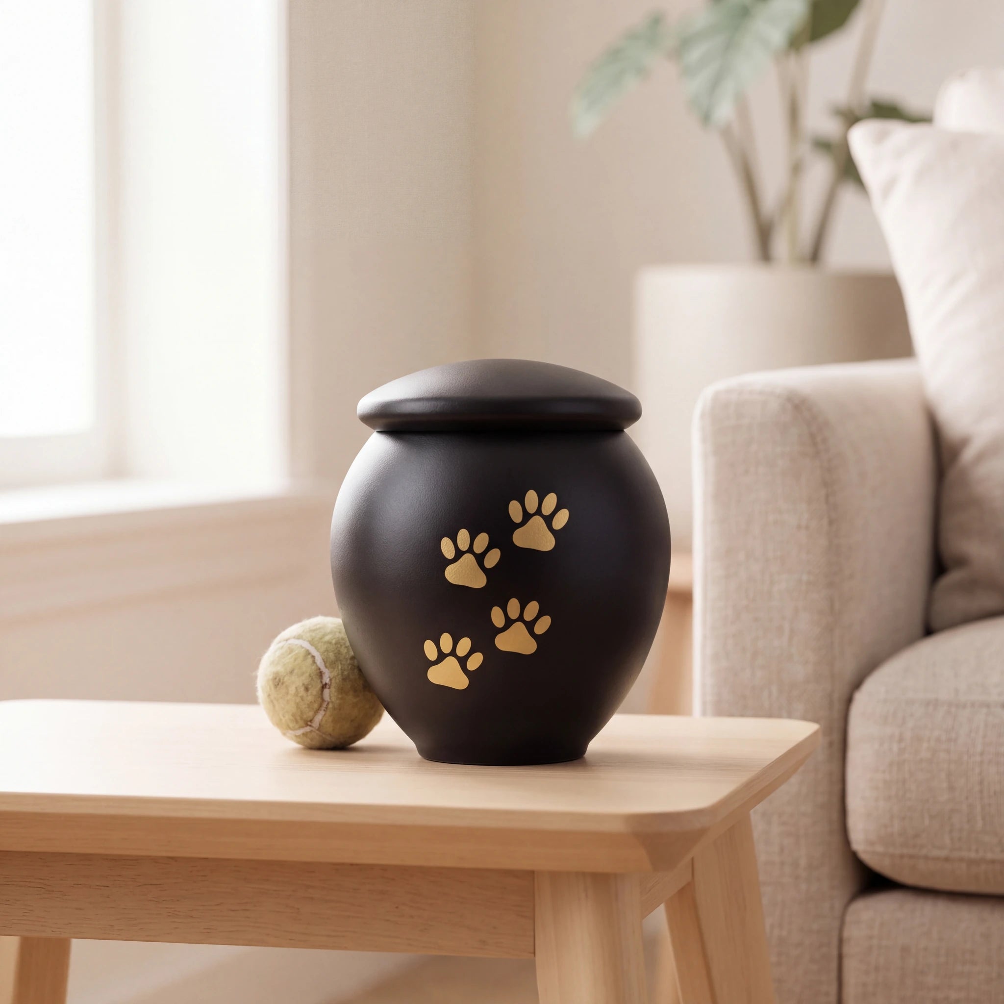 Black-Gold-Pawprints-Pet-Urn-for-Ashes-Medium-pet_reading_nook