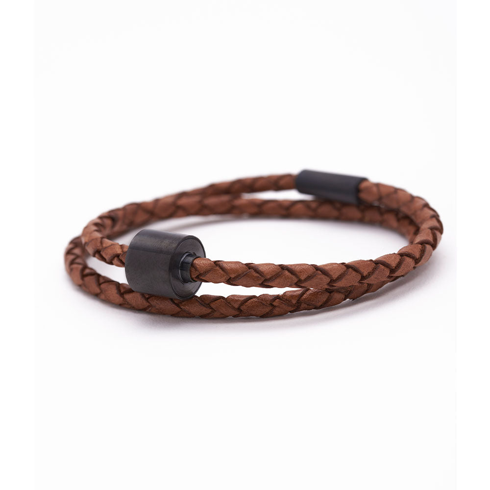 Extra large mens leather bracelet discount