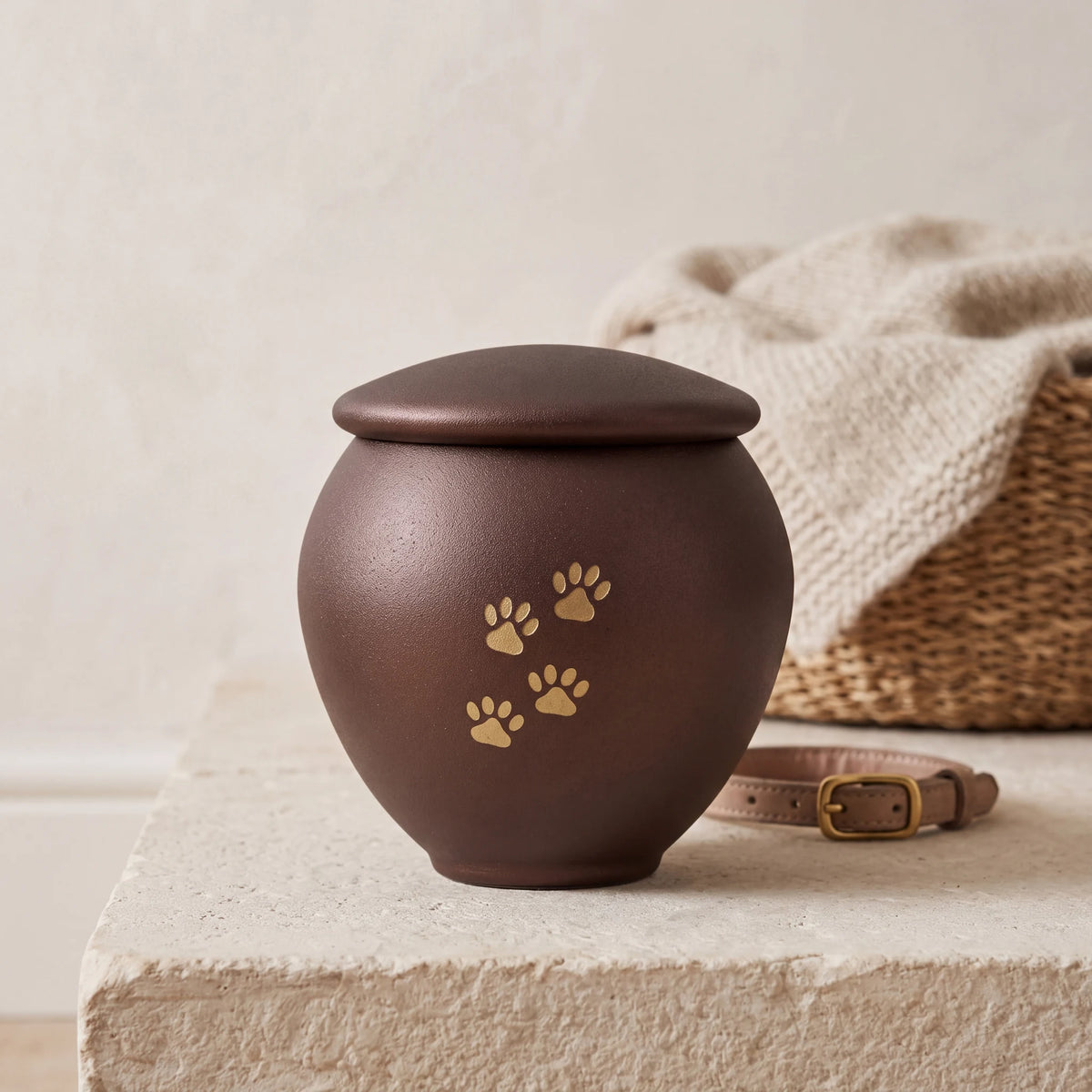 Bronze-Gold-Pawprints-Pet-Urn-for-Ashes-Small-pet_hearth_basket