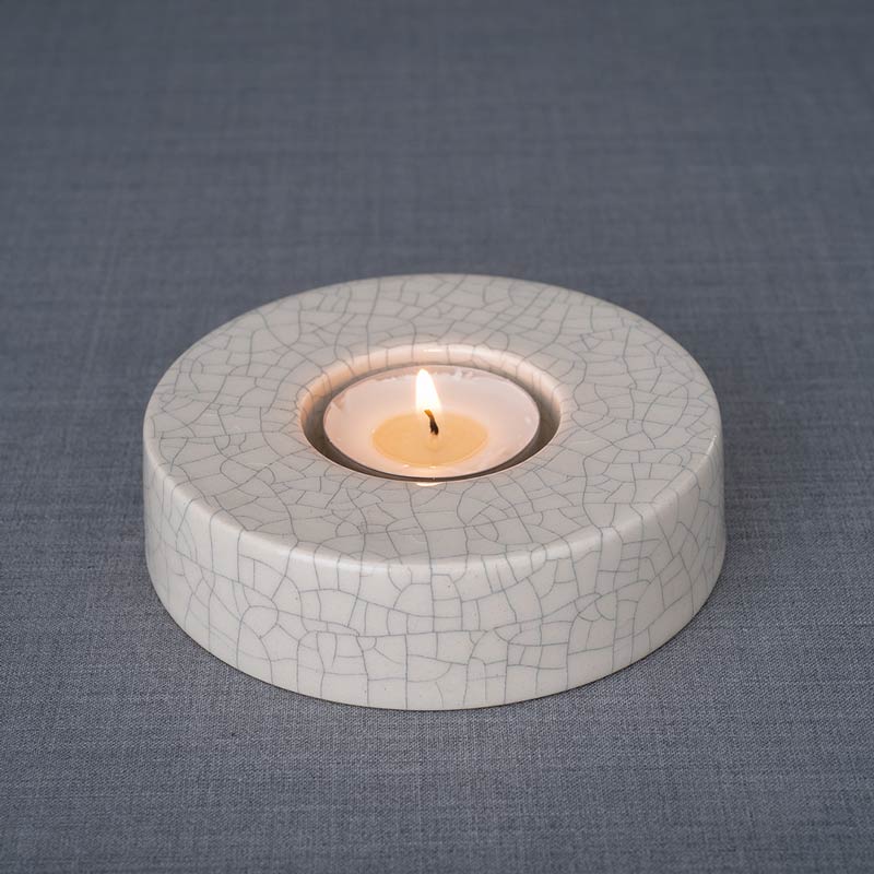 Caleo Keepsake Candle in Crackle Glaze
