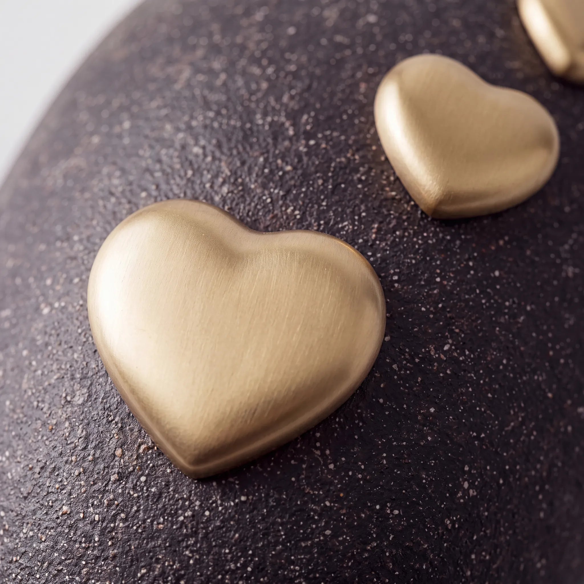 Charcoal Hearts Adult Cremation Urn for Ashes