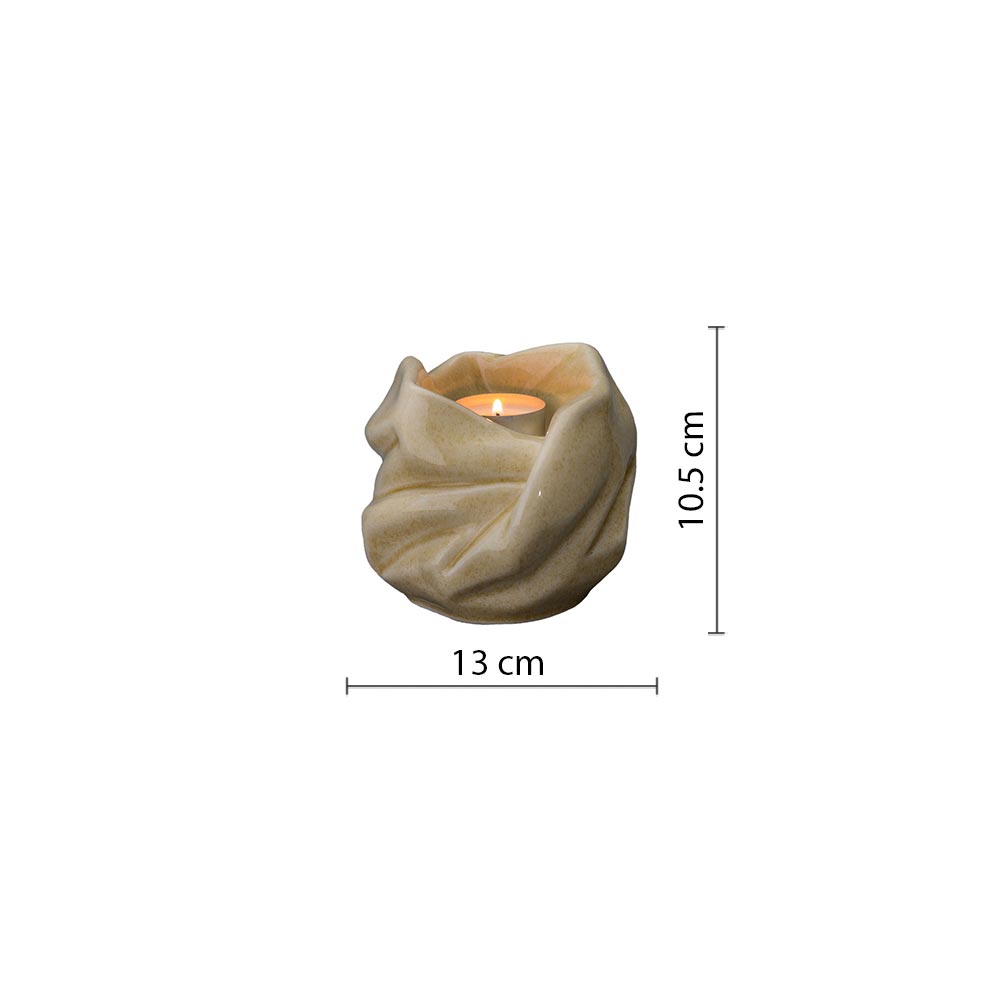 Comfort Candle Keepsake Urn in Light Sand Dimensions