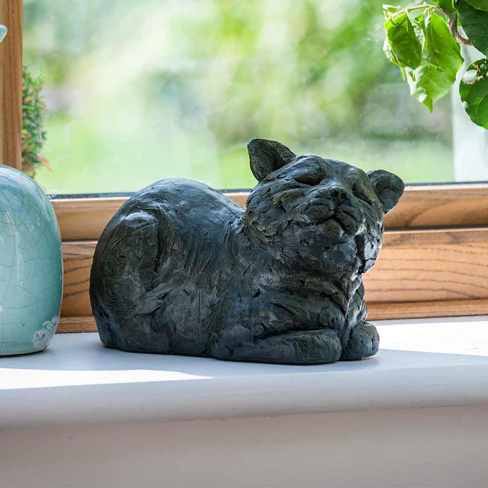 Contented Cat Urn for Ashes