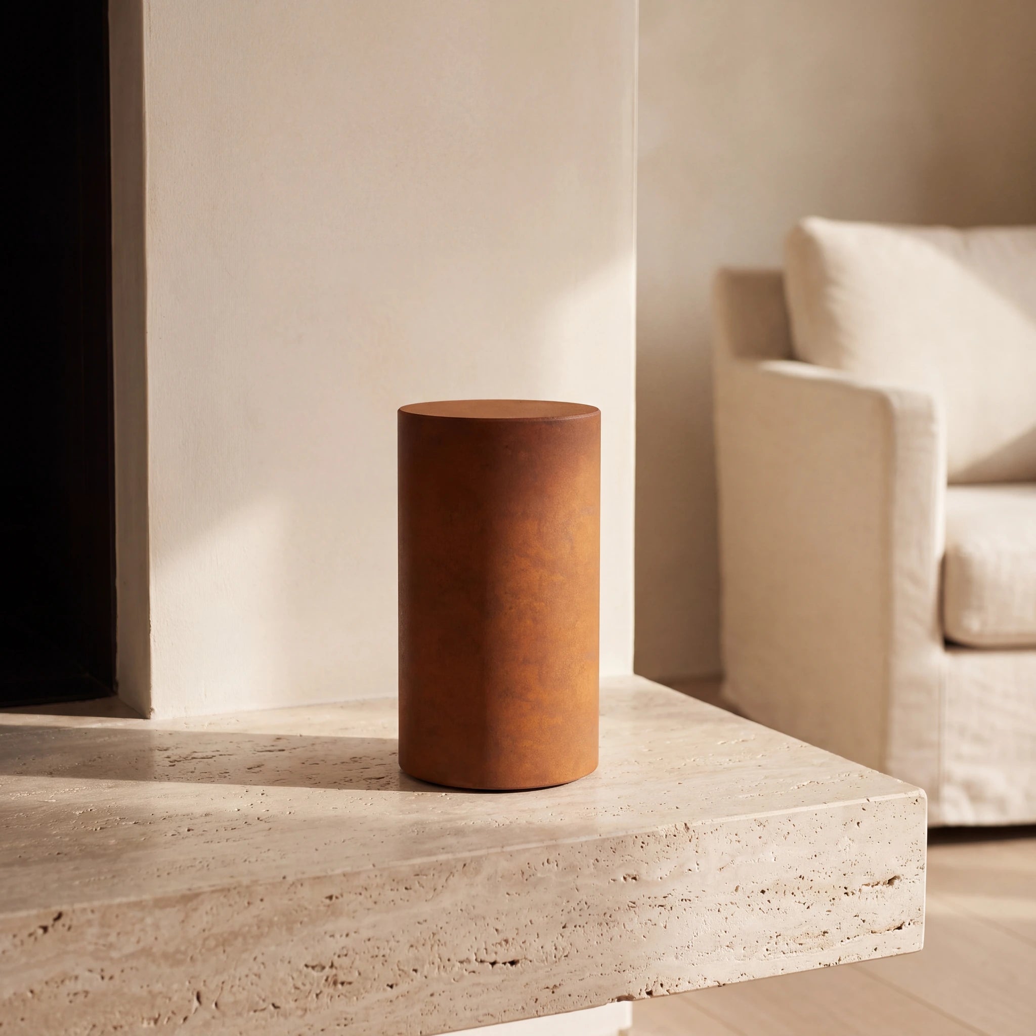 Cylinder-Adult-Cremation-Urn-for-Ashes-in-Corten-Steel-amto_hearth