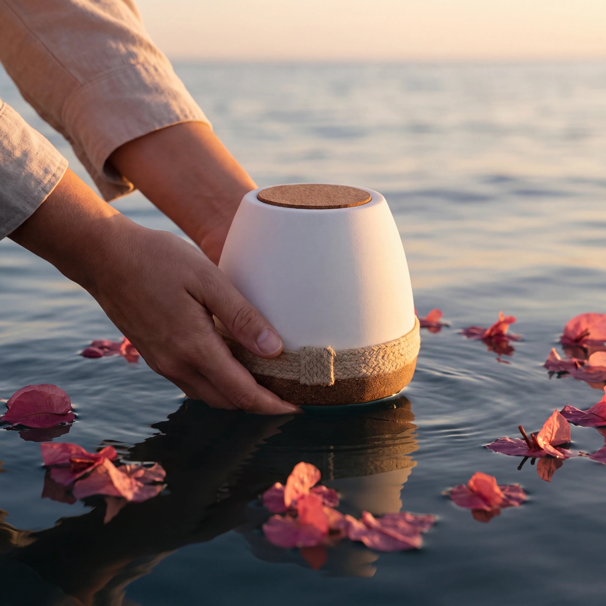 Dome Biodegradable Urn for Ashes – Medium