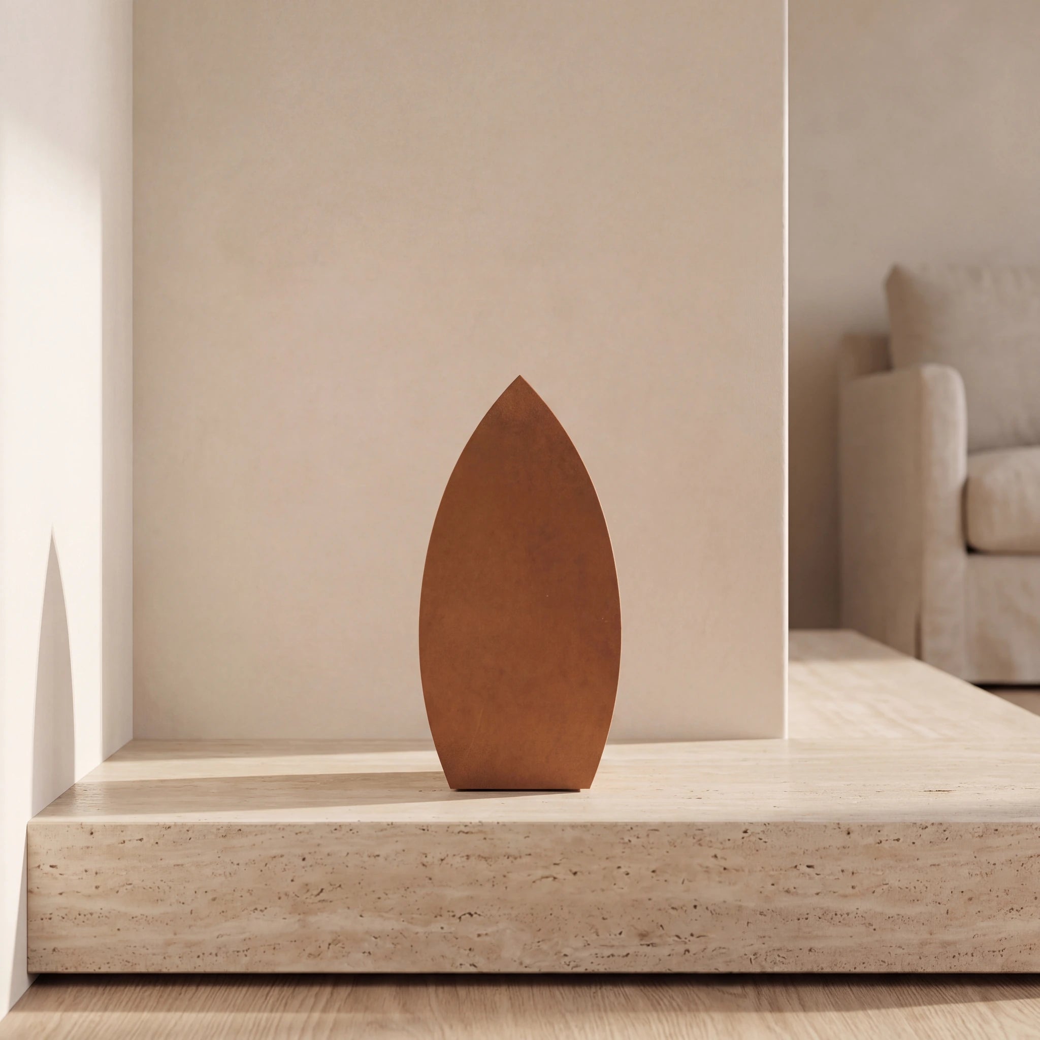 Drop-Adult-Cremation-Urn-for-Ashes-in-Corten-Steel-amto_hearth