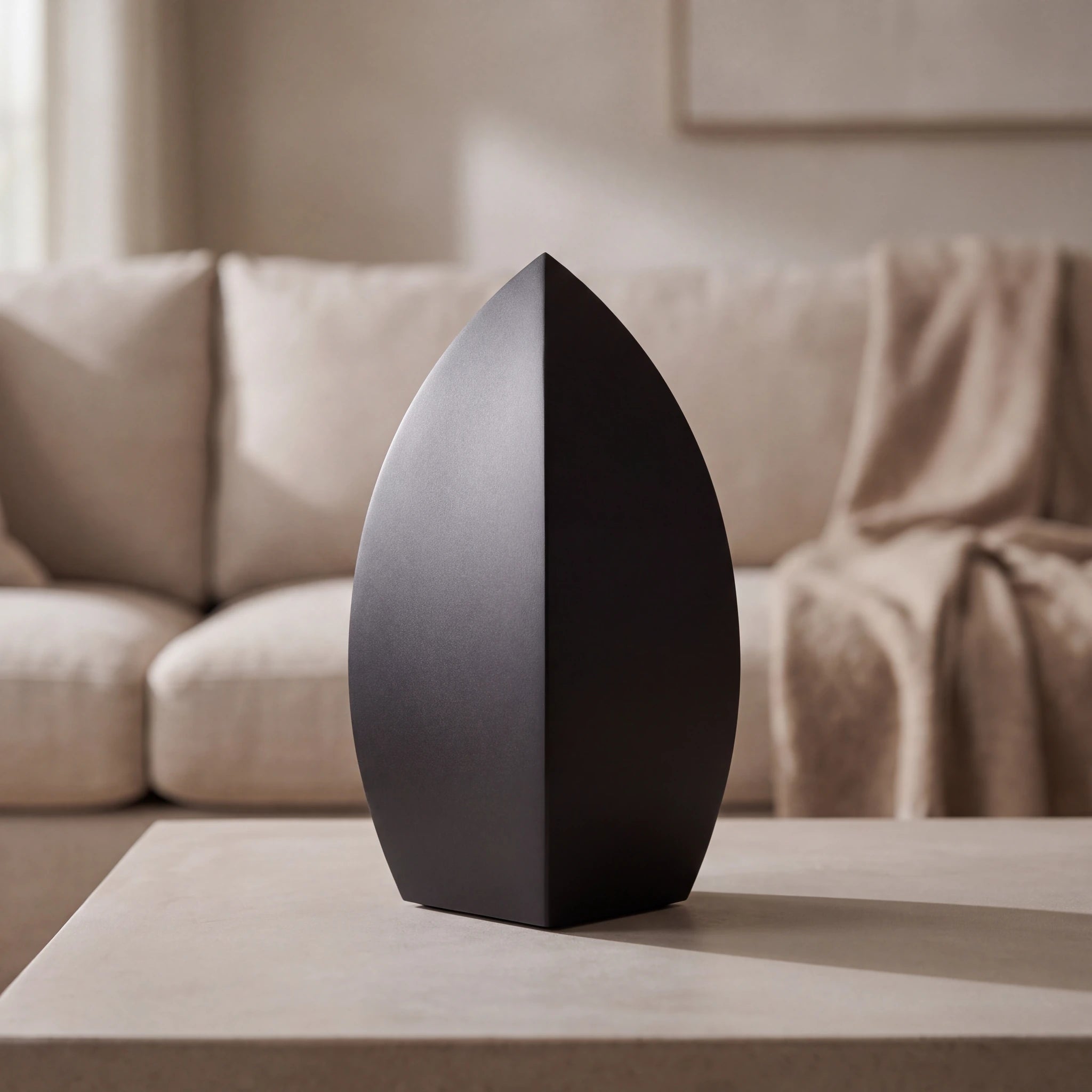 Drop-Adult-Cremation-Urn-for-Ashes-in-Matte-Black-Stainless-Steel-amto_stone_coffee