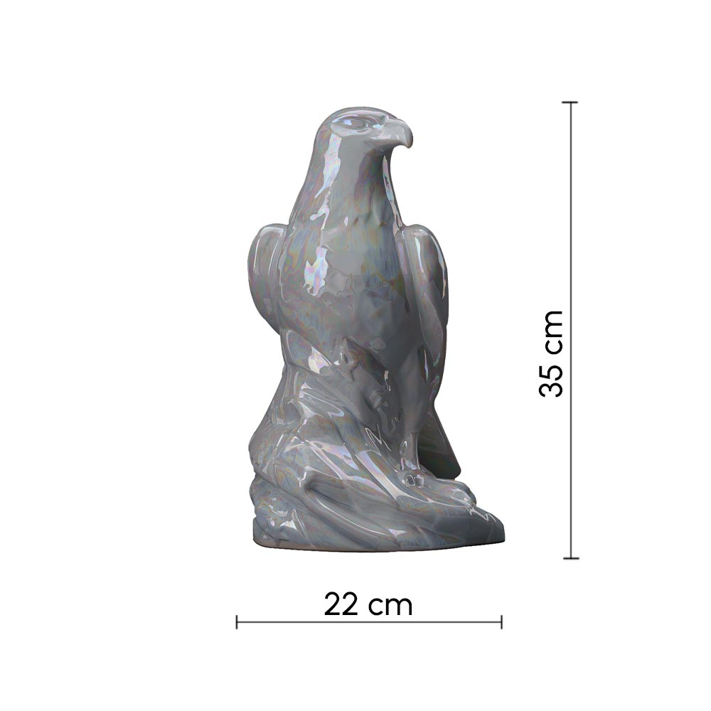 Eagle Adult Cremation Urn for Ashes in Pearlescent White