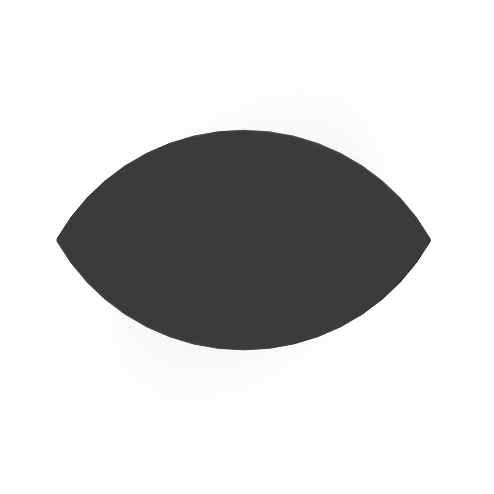 Ellipse Medium Urn for Ashes in Matte Black Stainless Steel