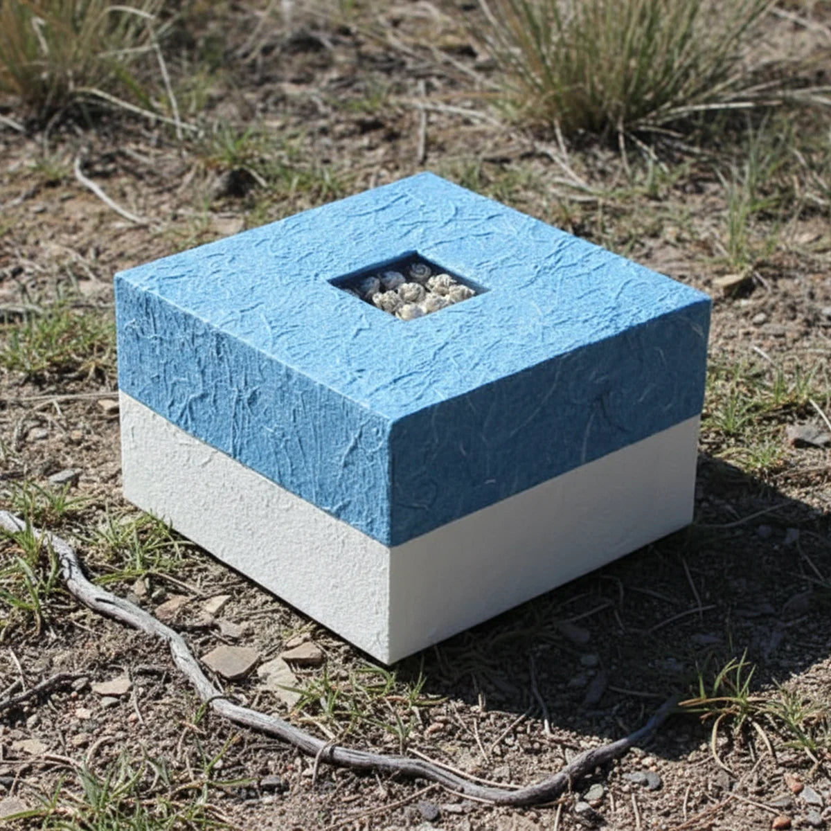 Embrace Biodegradable Urn for Ashes in Blue - Adult