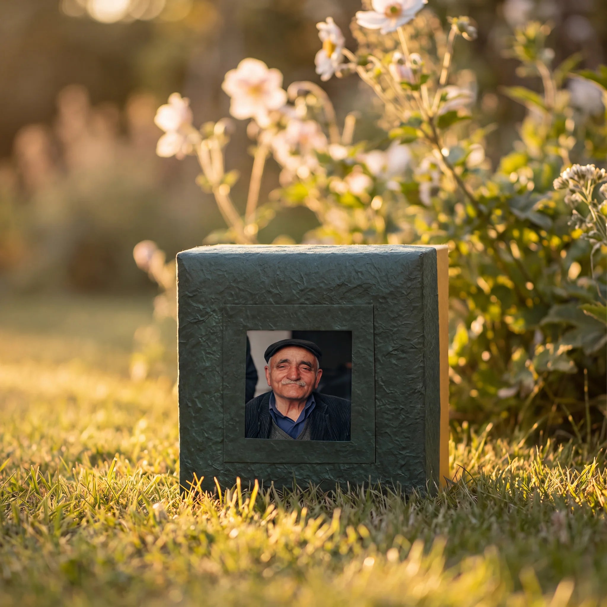 Embrace Biodegradable Urn for Ashes in Dark Green - Adult