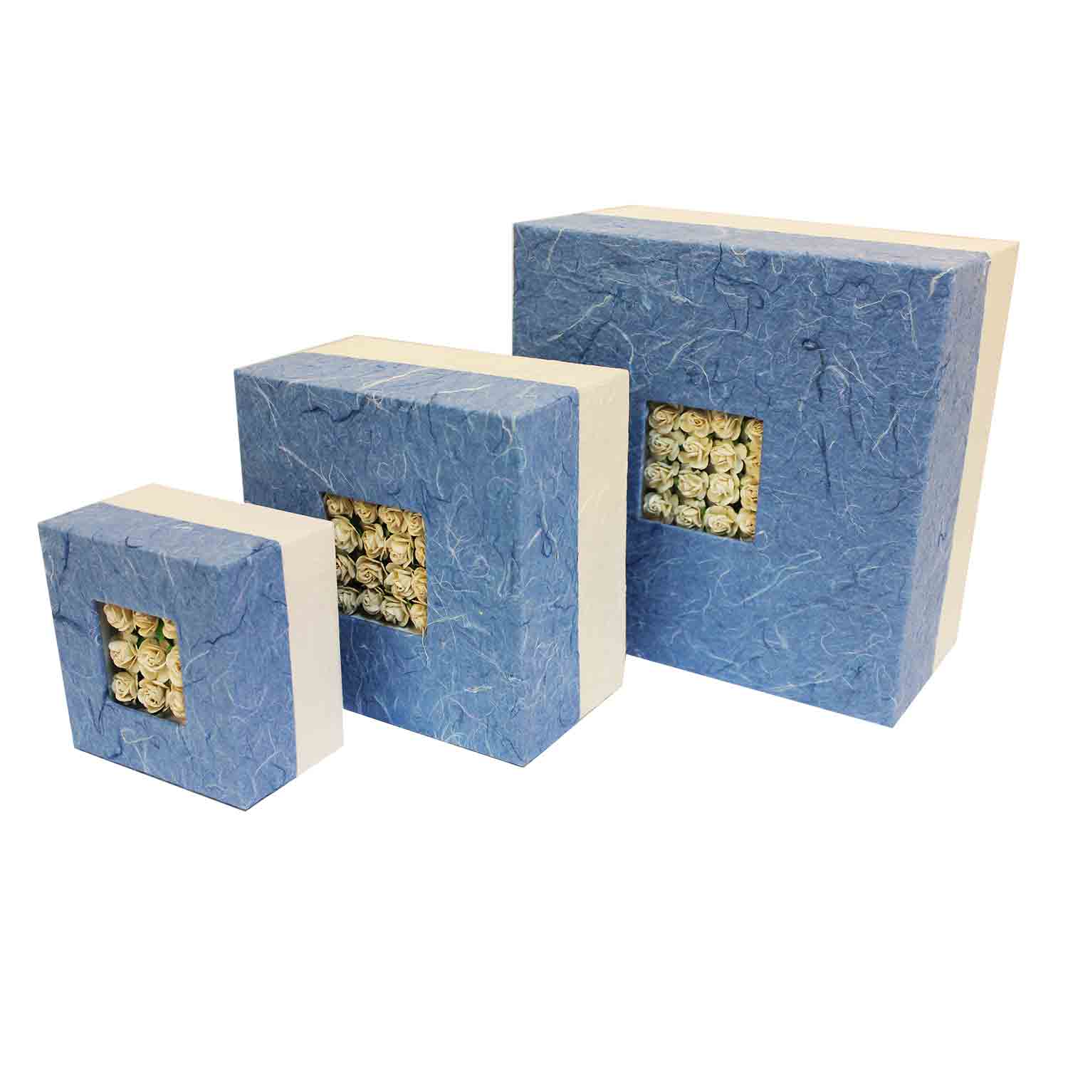 Embrace Biodegradable Urn for Ashes in Blue - Medium