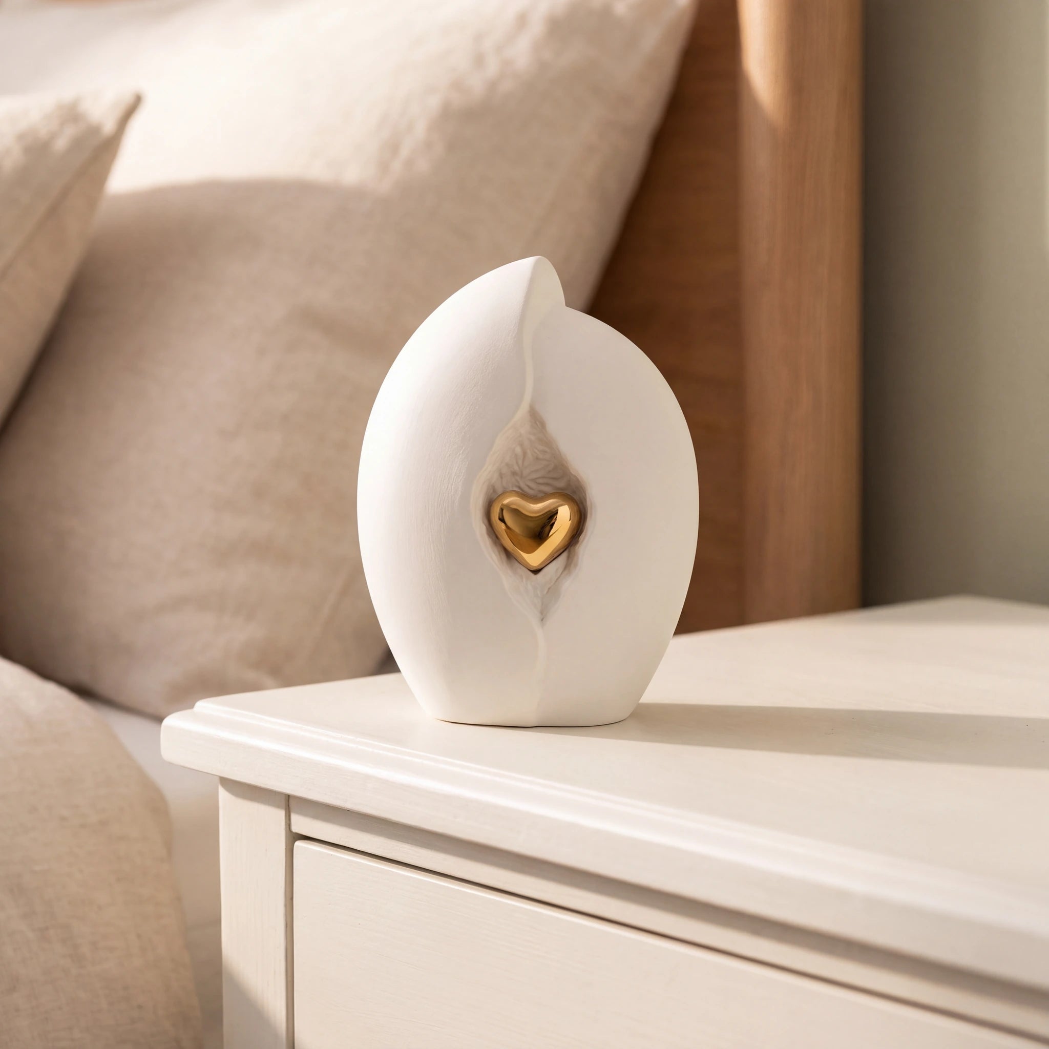 Embrace-Heart-Medium-Urn-for-Ashes-in-White-and-Gold-Bedroom-Chest