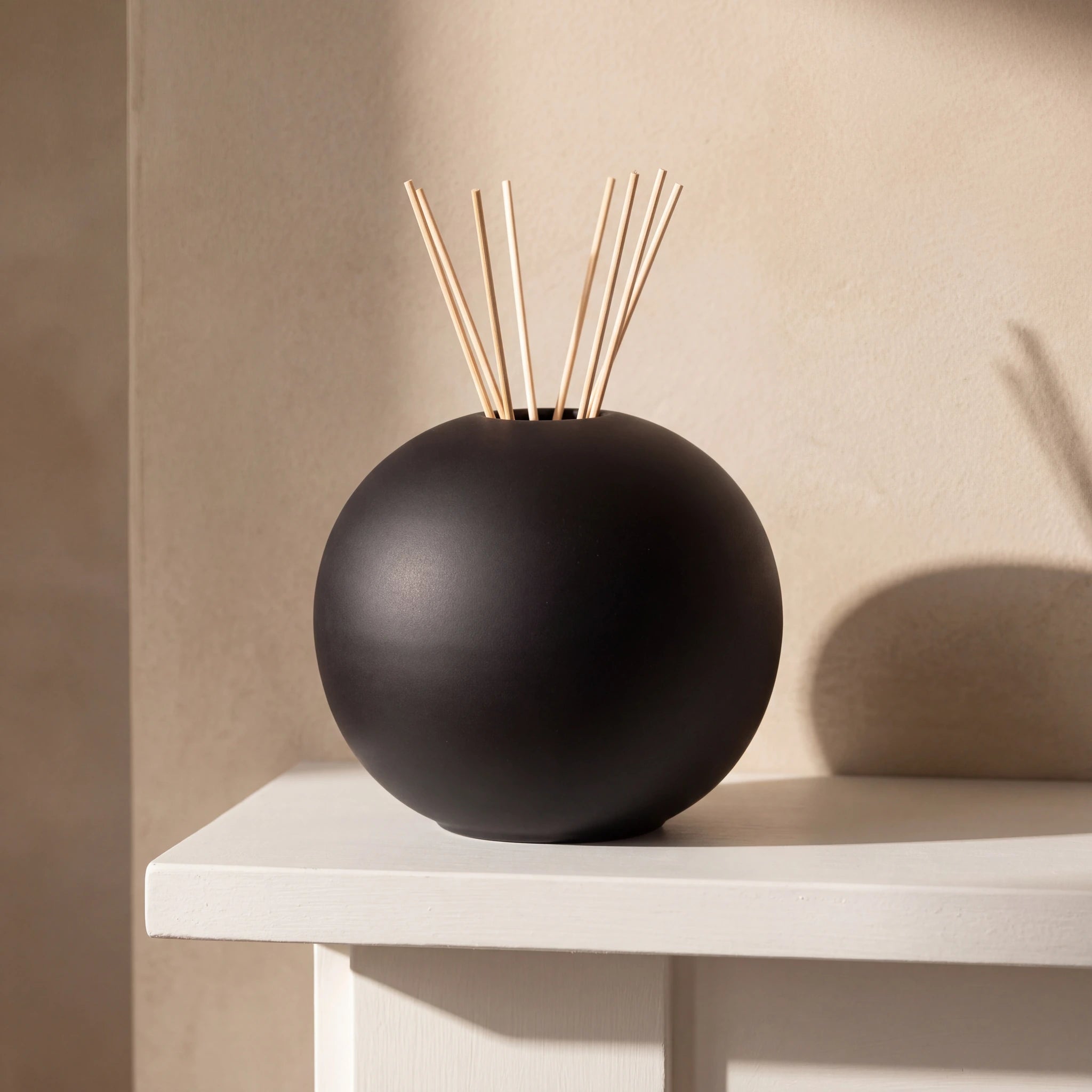Essence-of-Life-Scented-Medium-Urn-for-Ashes-in-Black-Mantelpiece