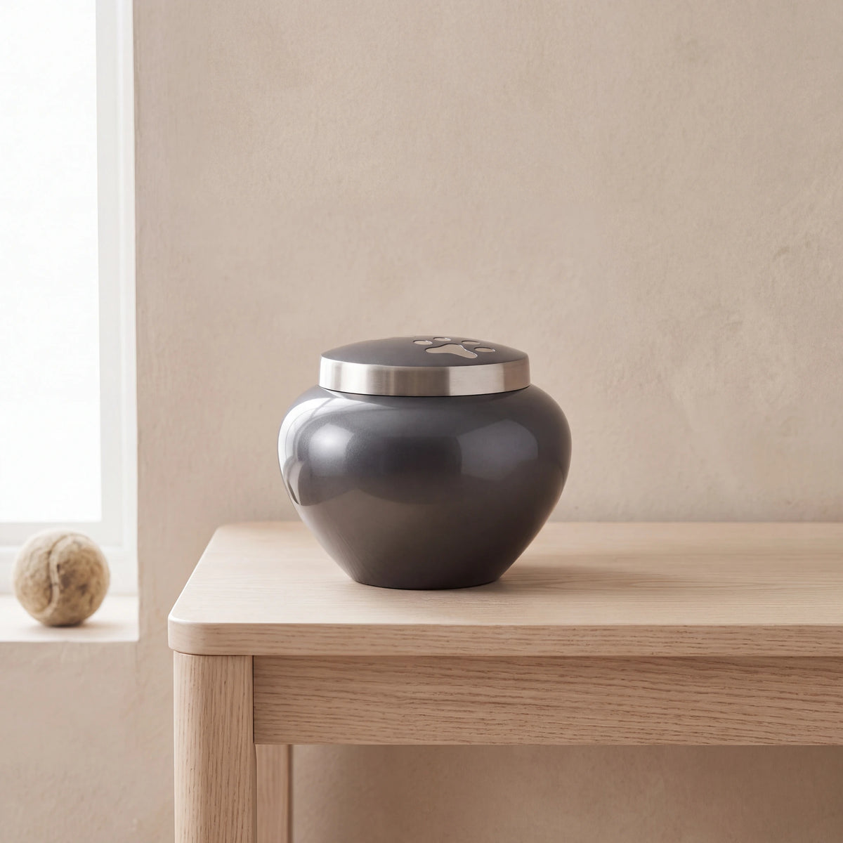 Eternal-Pawprints-Pet-Urn-for-Ashes-in-Graphite-Silver-Small-pet_console_ball