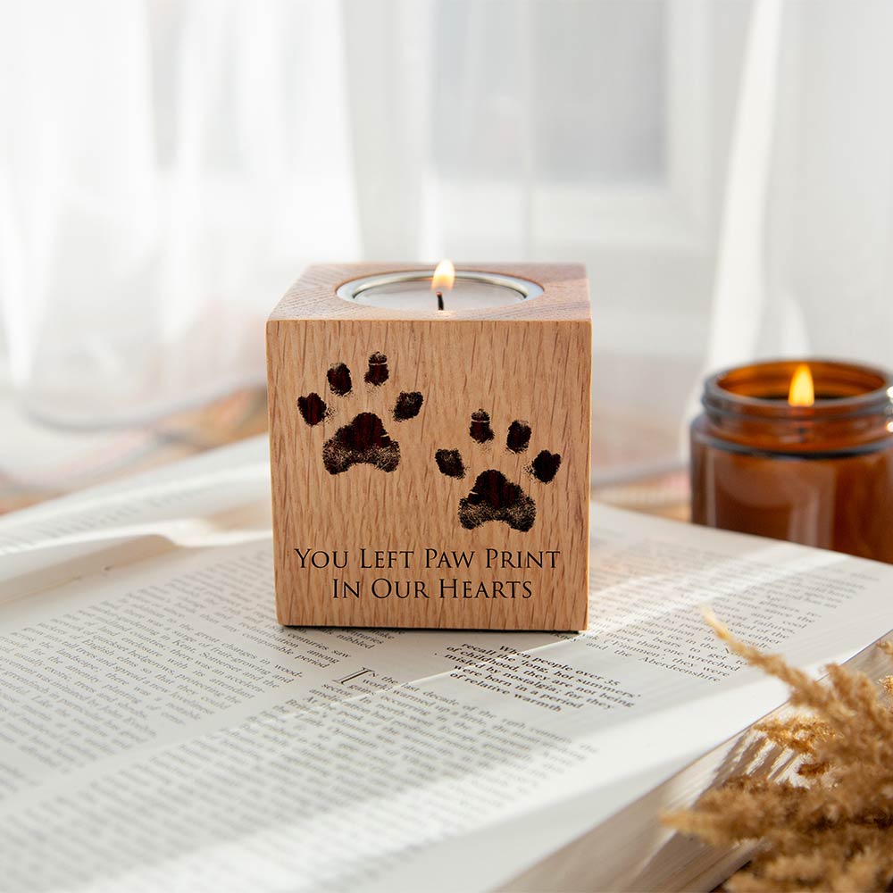 Eternity Candle Keepsake Urn for Ashes on Book Inside
