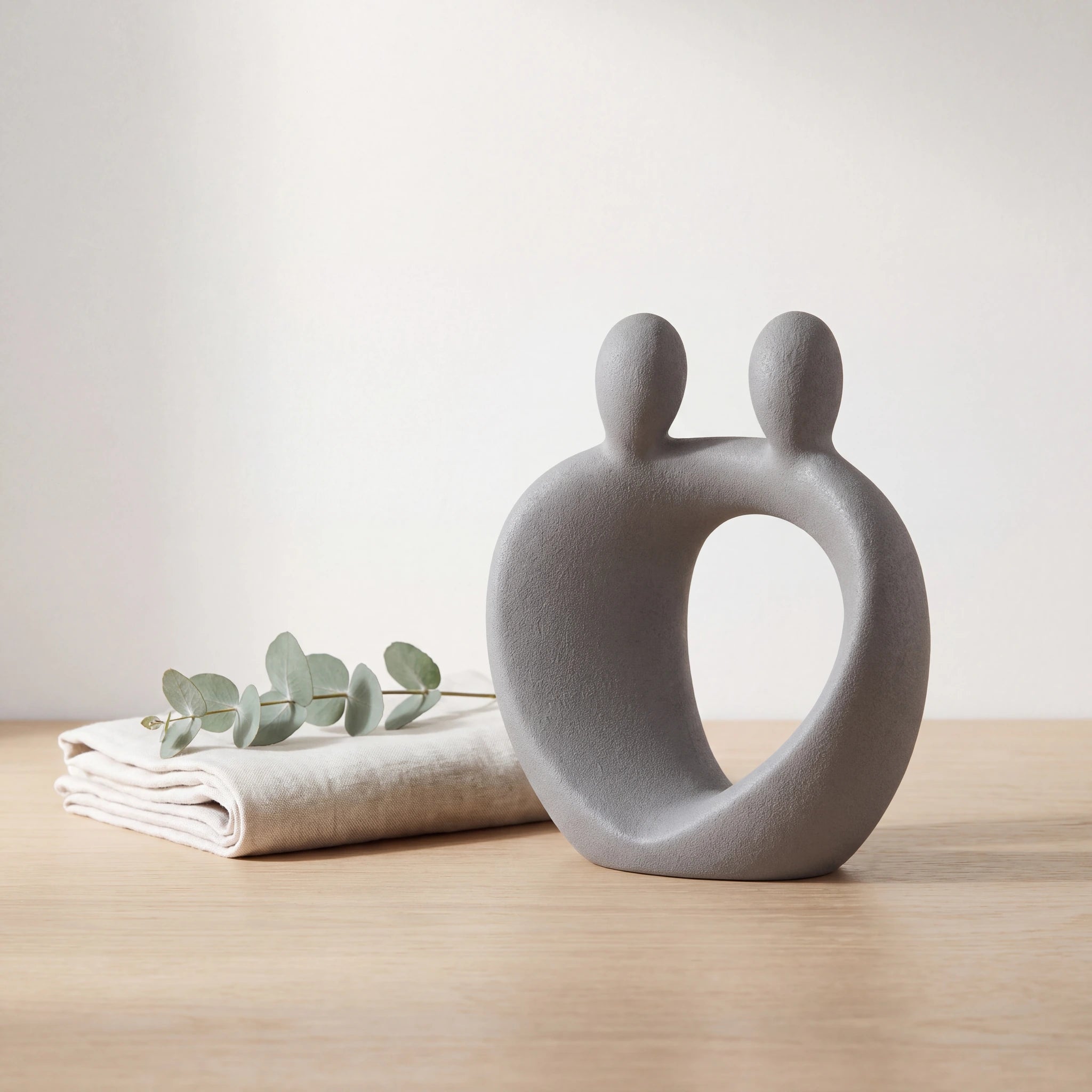 Family-Keepsake-Urn-for-Ashes-in-Grey-Folded-Linen