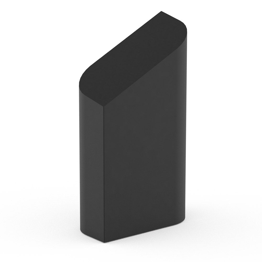 Flame Adult Cremation Urn for Ashes in Matte Black Stainless Steel
