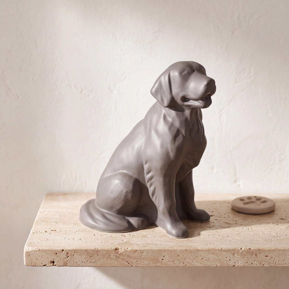 Golden-Retriever-Pet-Urn-for-Ashes-in-Matte-Grey-pet_paw_token