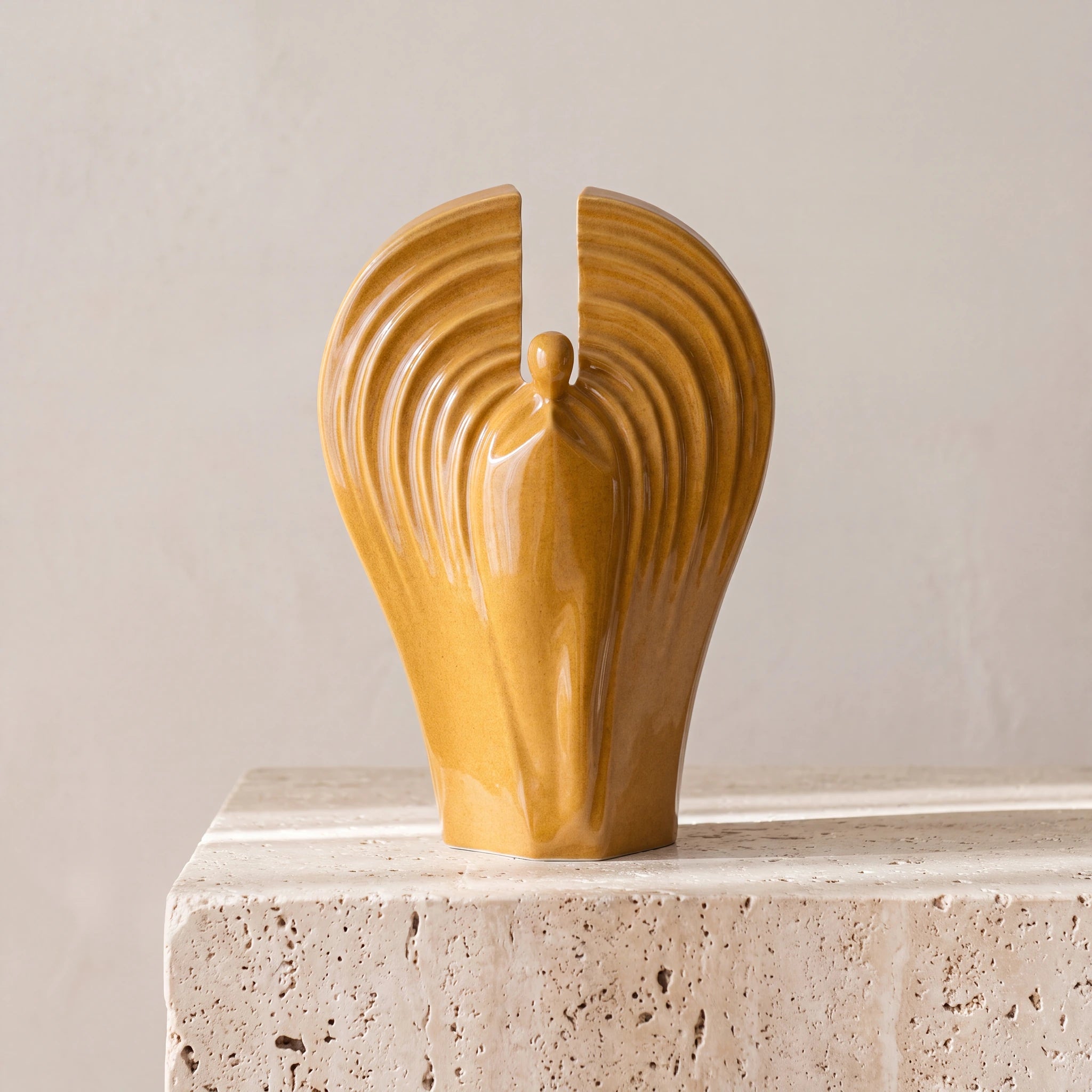 Guardian Angel Adult Cremation Urn for Ashes in Amber