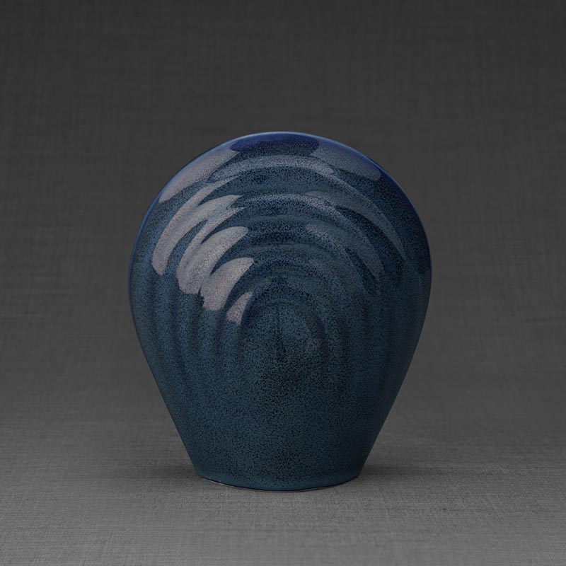 Guardian Angel Adult Urn for Ashes Blue Rear View