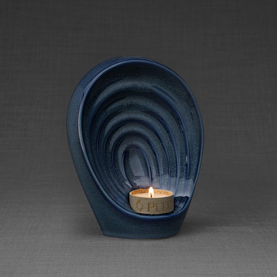Guardian Angel Adult Urn for Ashes Blue Right View