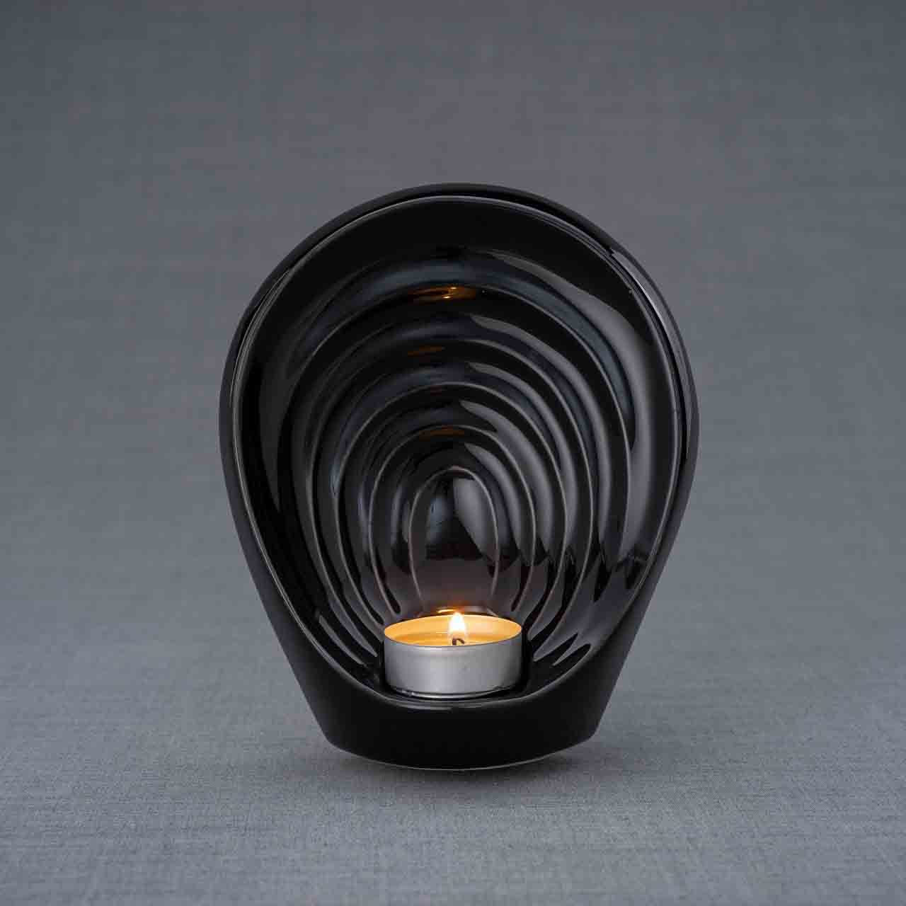 Guardian Angel Ashes Keepsake Urn in Black Grey Background