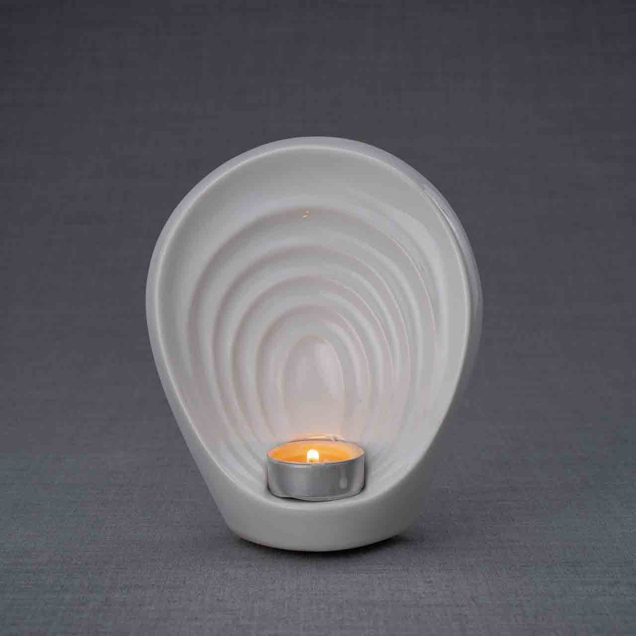 Guardian Angel Ashes Keepsake Urn in White Dark Background