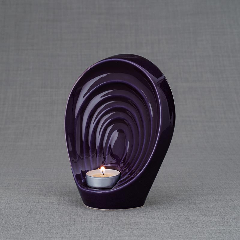 Guardian Angel Small Urn for Ashes Violet Left View