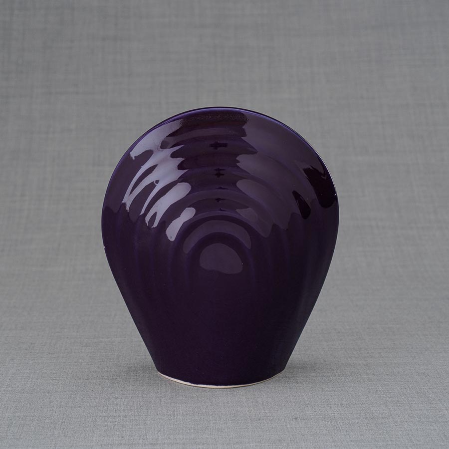 Guardian Angel Small Urn for Ashes Violet Rear View
