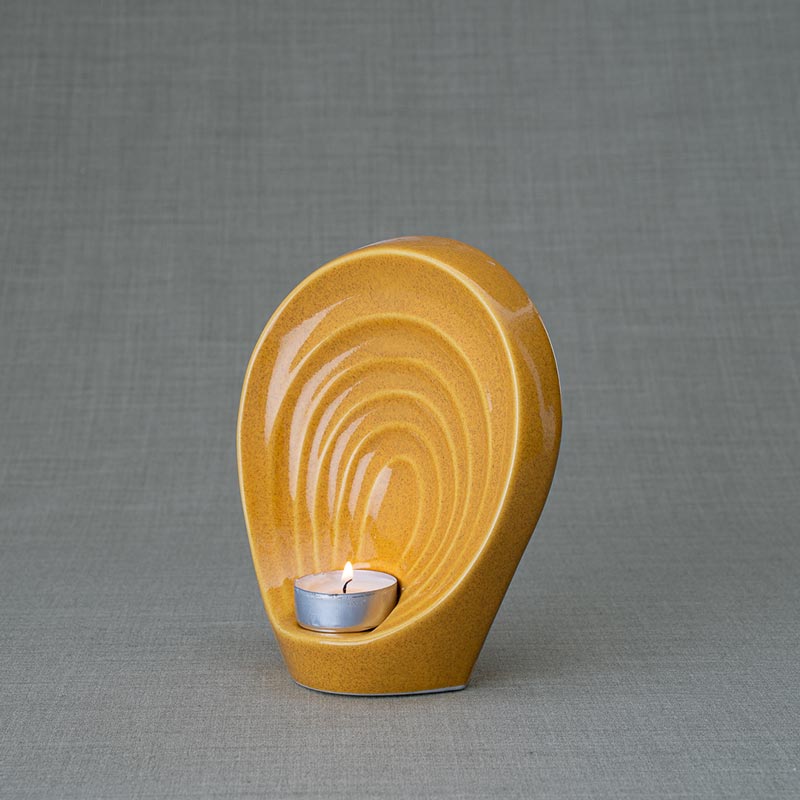 Guardian Ashes Keepsake Urn Amber Left View