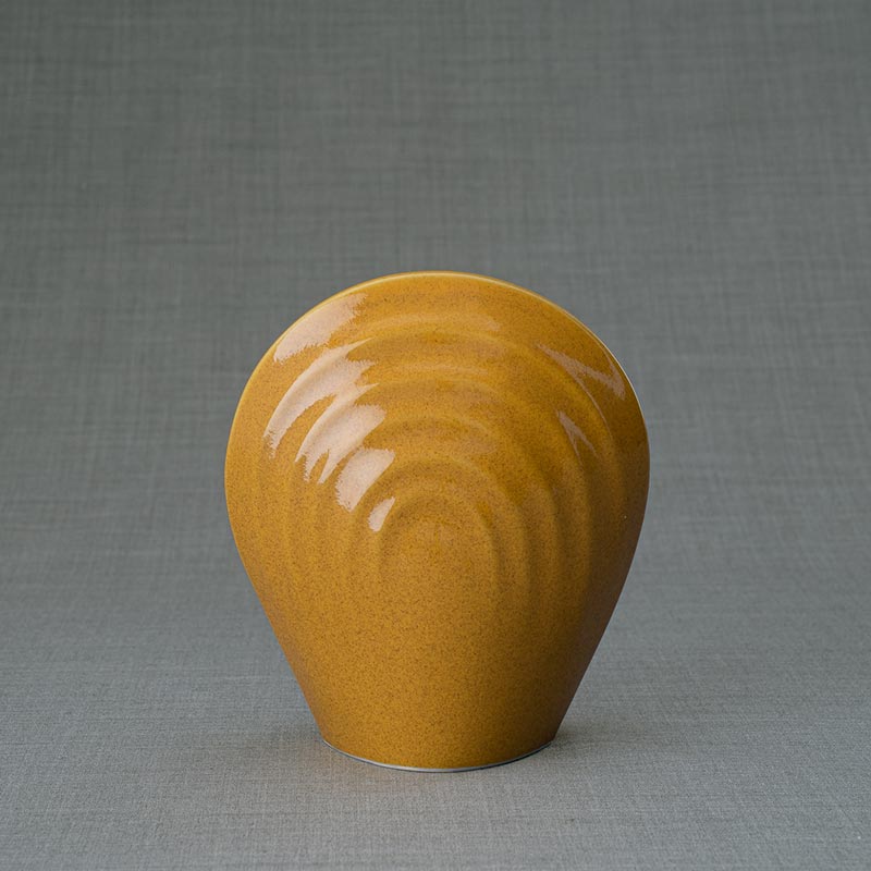 Guardian Ashes Keepsake Urn Amber Rear View