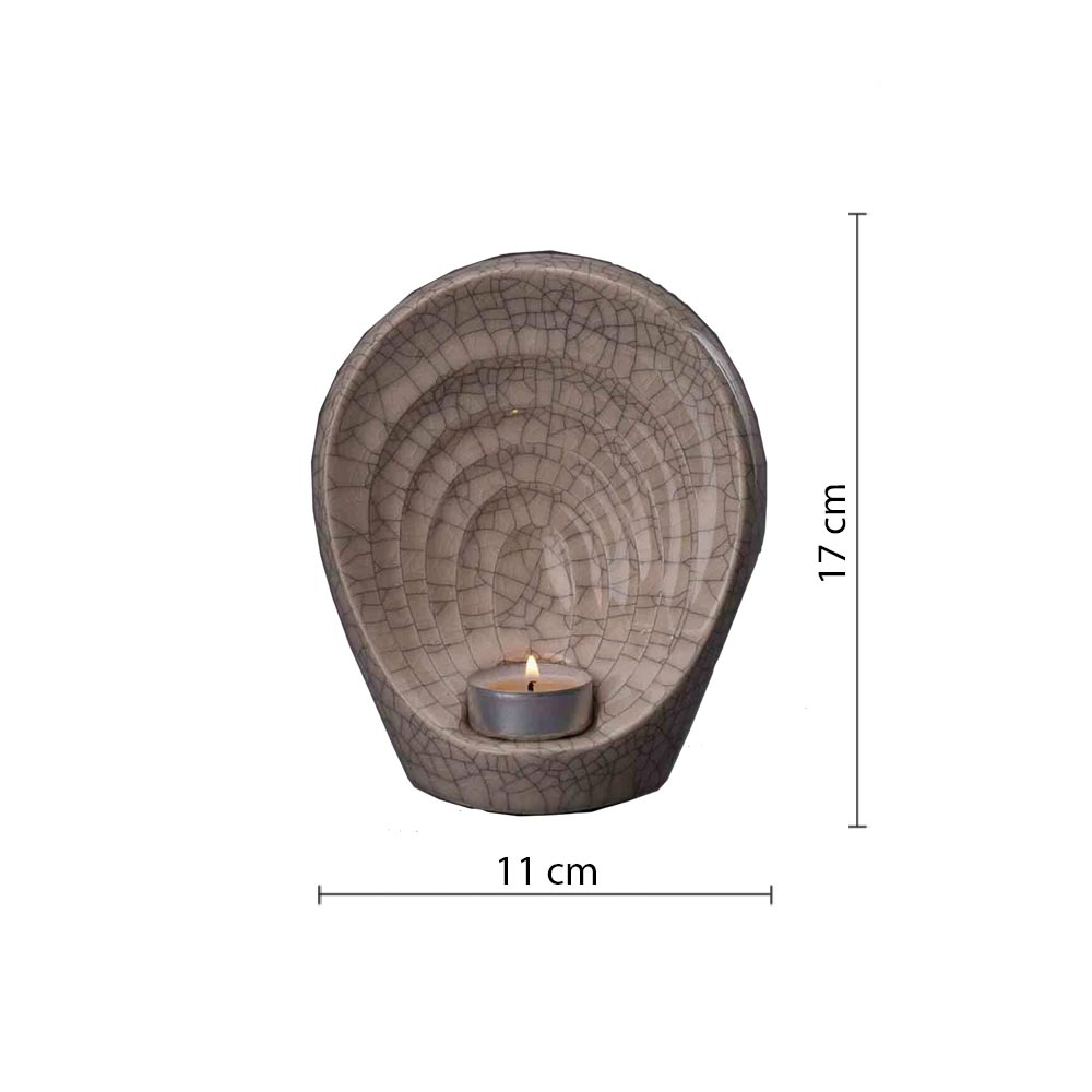 Guardian Ashes Keepsake Urn in Crackle Glaze Dimensions
