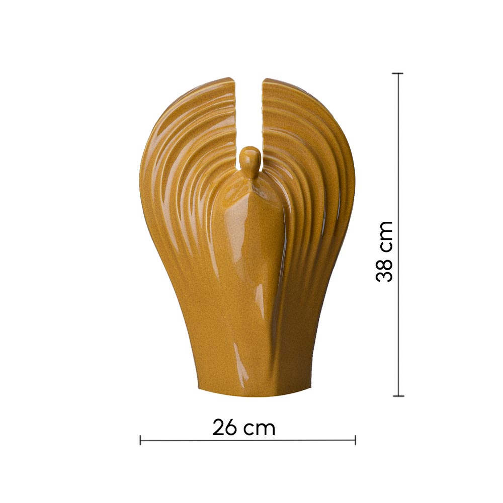Guardian Cremation Urn for Ashes Amber Dimensions