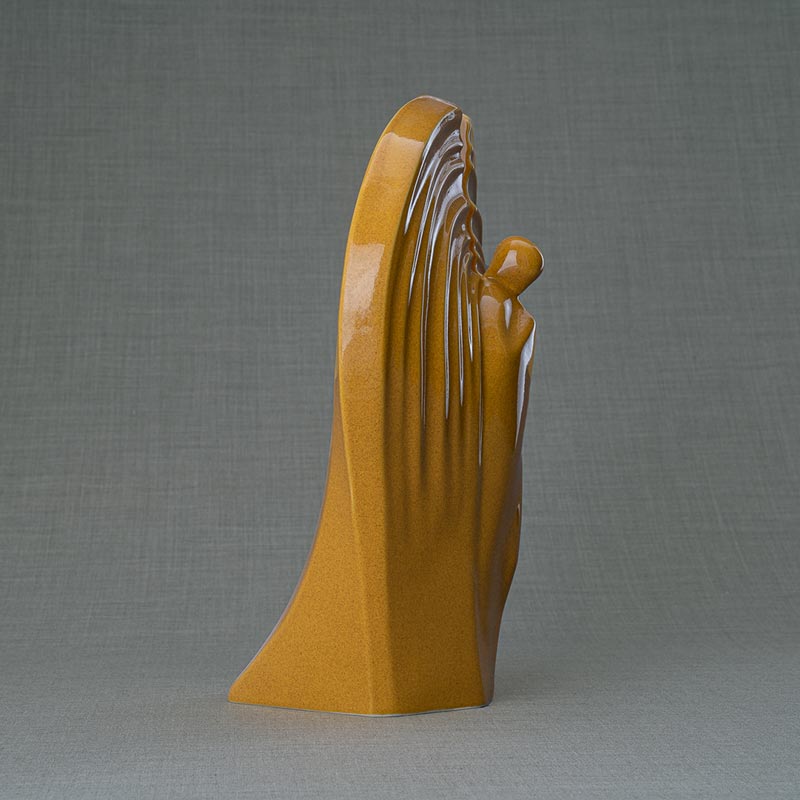 Guardian Cremation Urn for Ashes Amber Side View