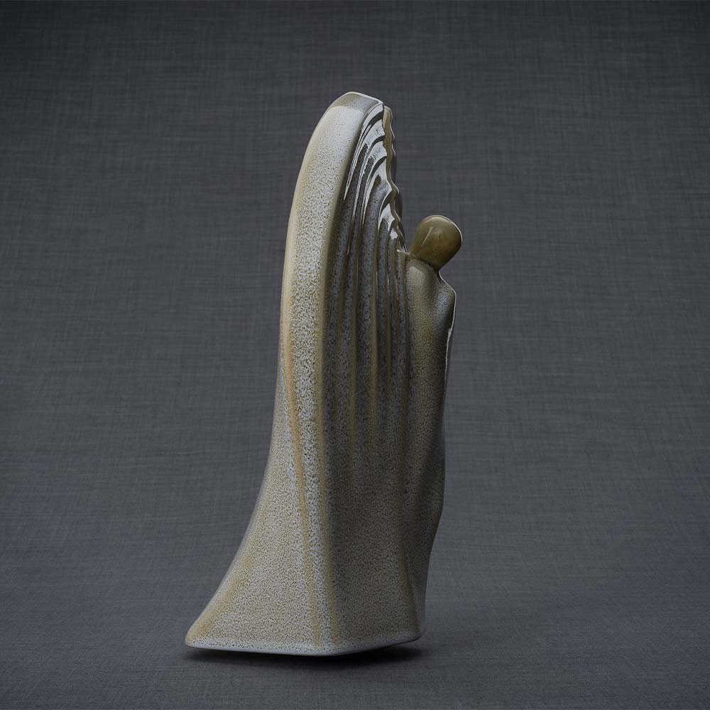 Guardian Angel Adult Cremation Urn for Ashes in Light Sand