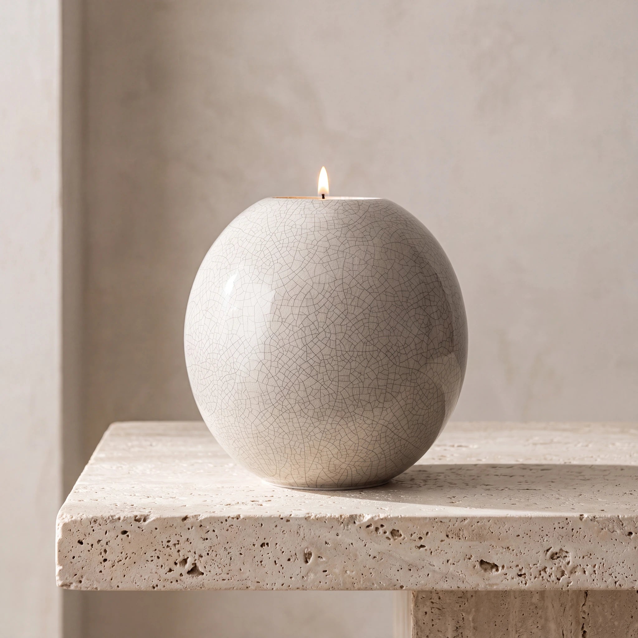 Harmony Adult Cremation Urn for Ashes in Crackle Glaze
