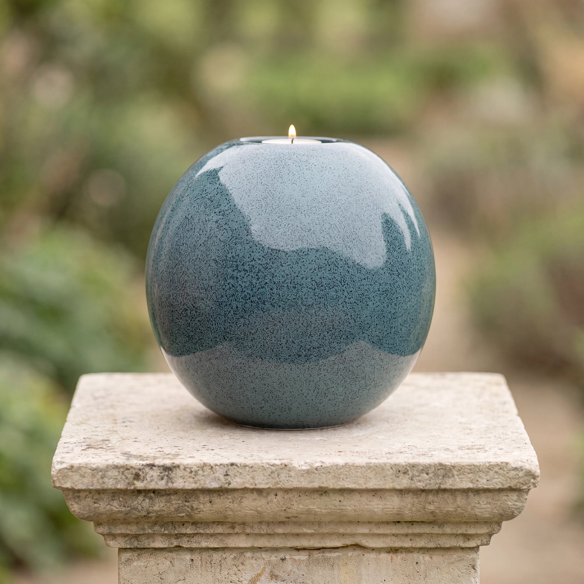 Harmony Adult Cremation Urn for Ashes in Oily Blue Melange