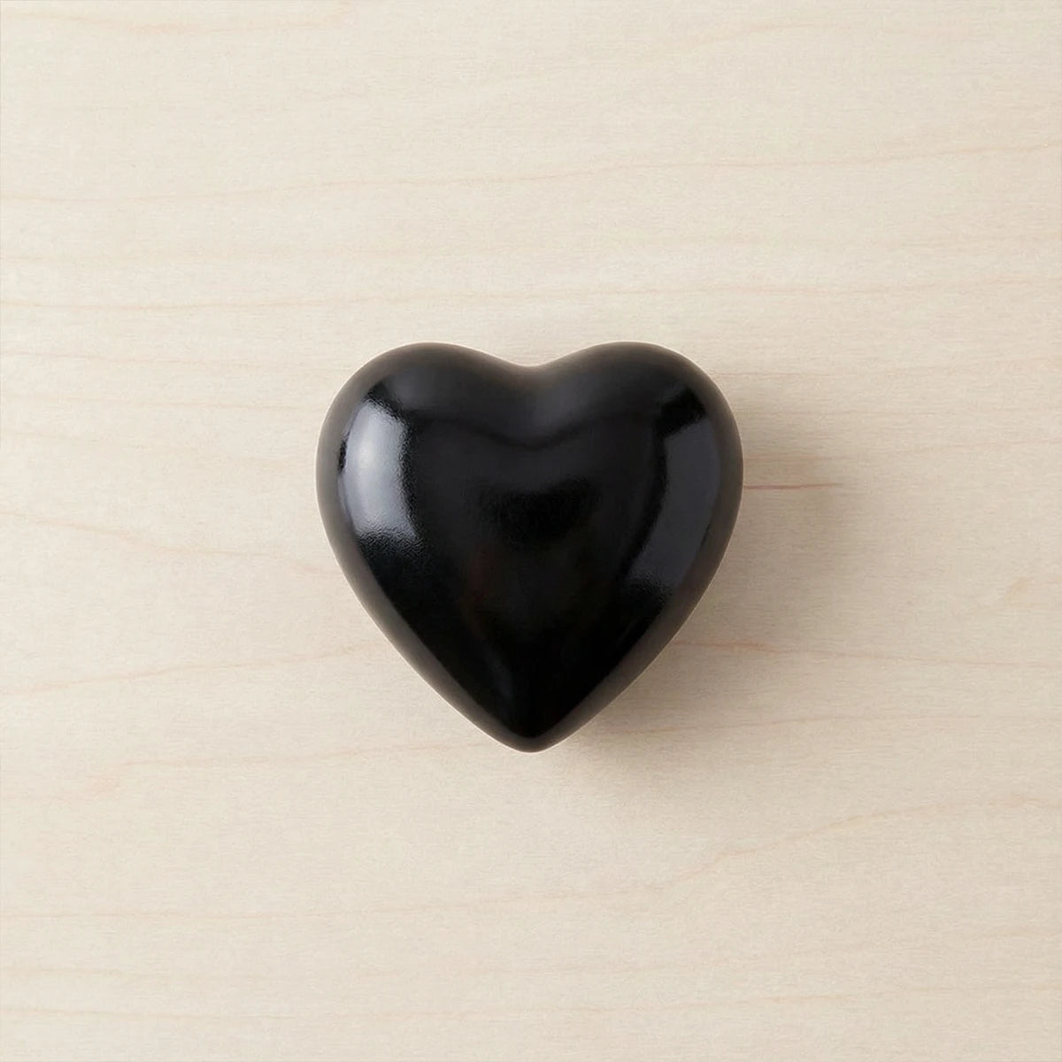 Heart Keepsake Urn for Ashes in Black