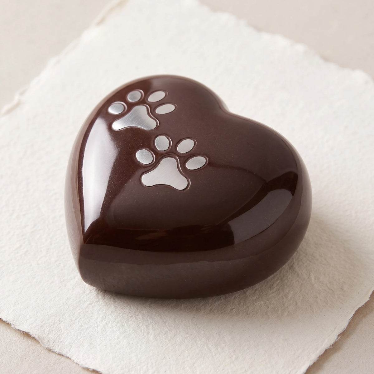 Heart-Pawprints-Pet-Keepsake-Urn-for-Ashes-in-Dark-Brown-Silver-heart_paper_above