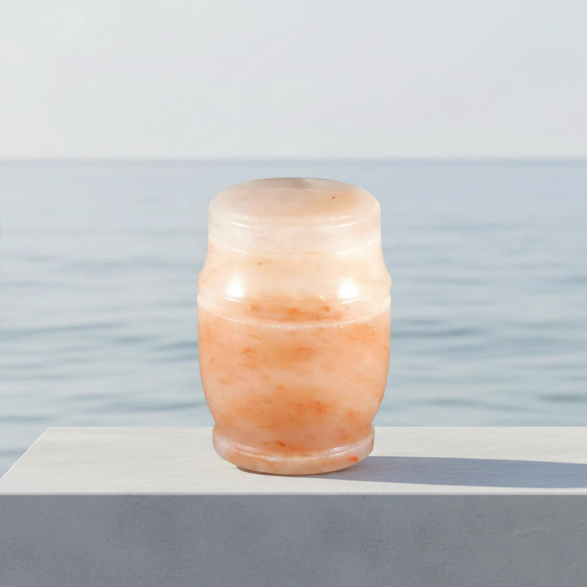 Himalayan Rock Salt Biodegradable Water Urn for Ashes Small by Shore