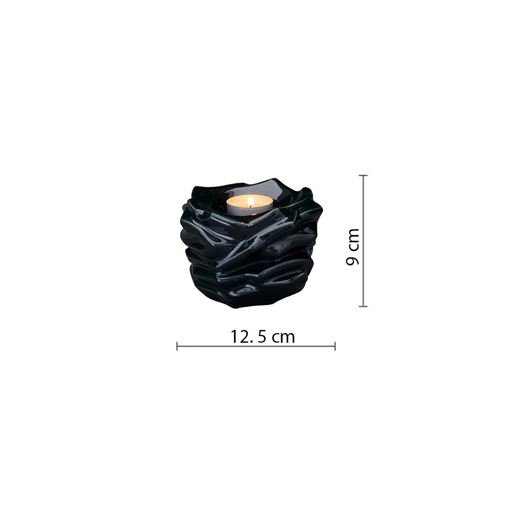 Illumination Candle Keepsake Urn in Dark Green Dimensions