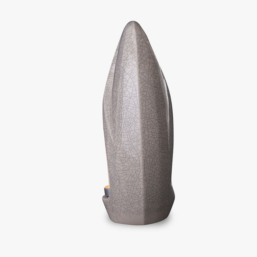 Infinity Adult Cremation Urn for Ashes in Crackle Glaze