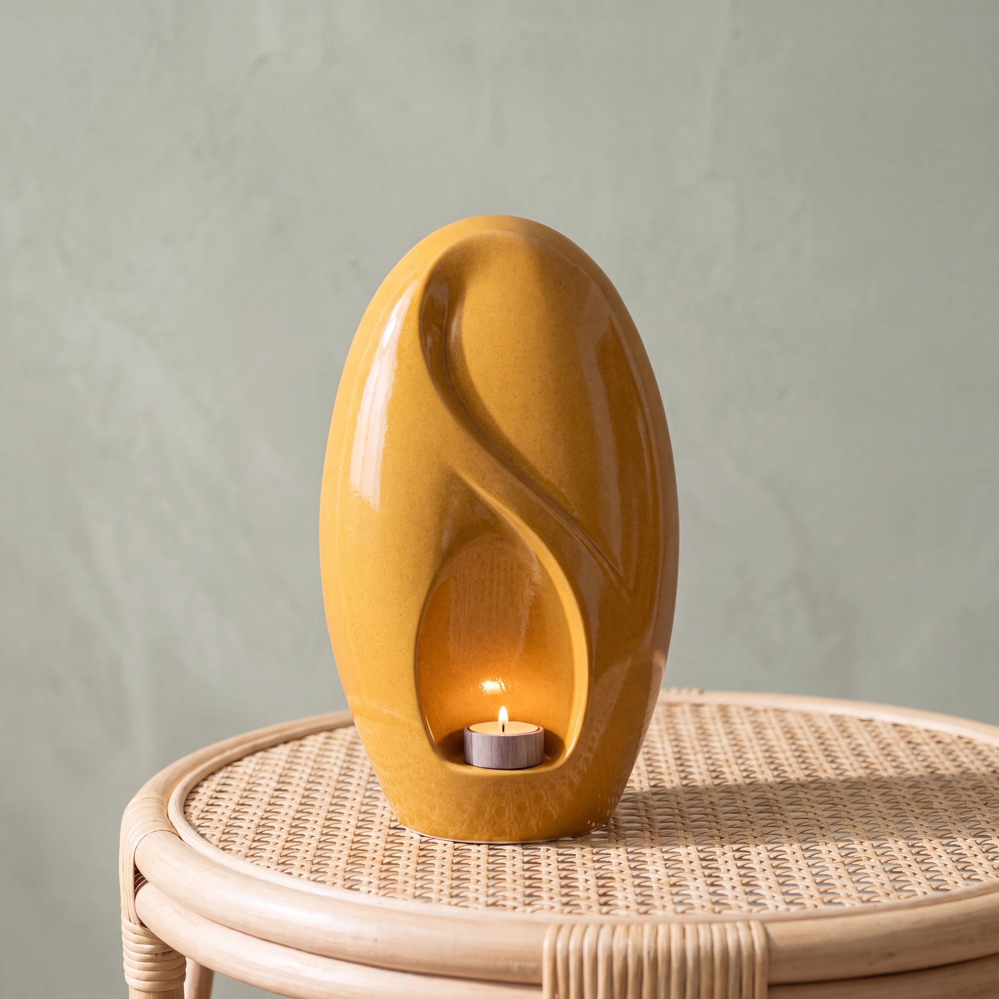 Infinity Adult Cremation Urn for Ashes in Amber