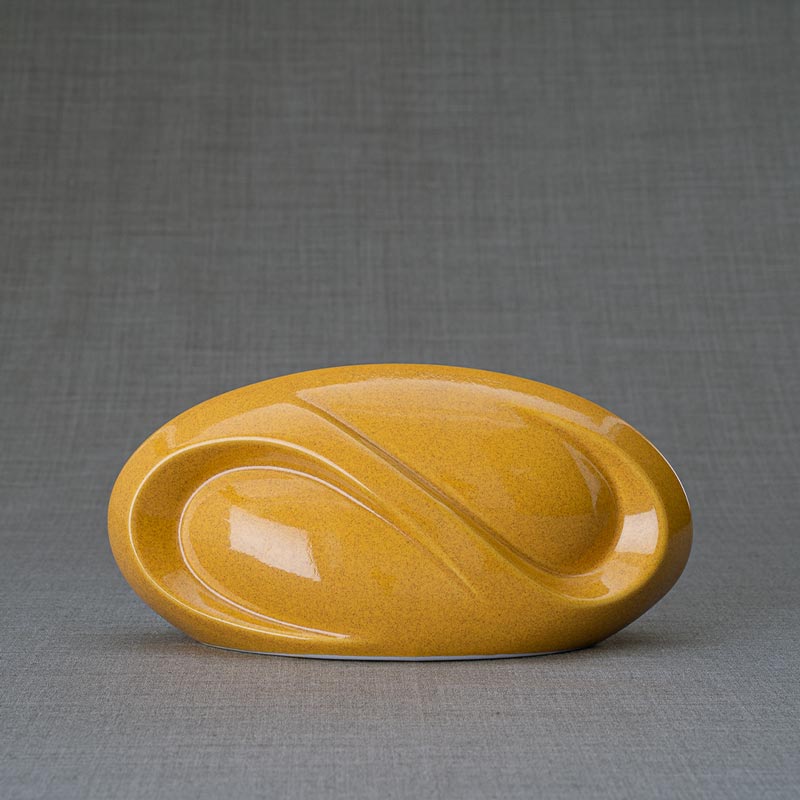Infinity Ashes Keepsake Urn Amber Rear View