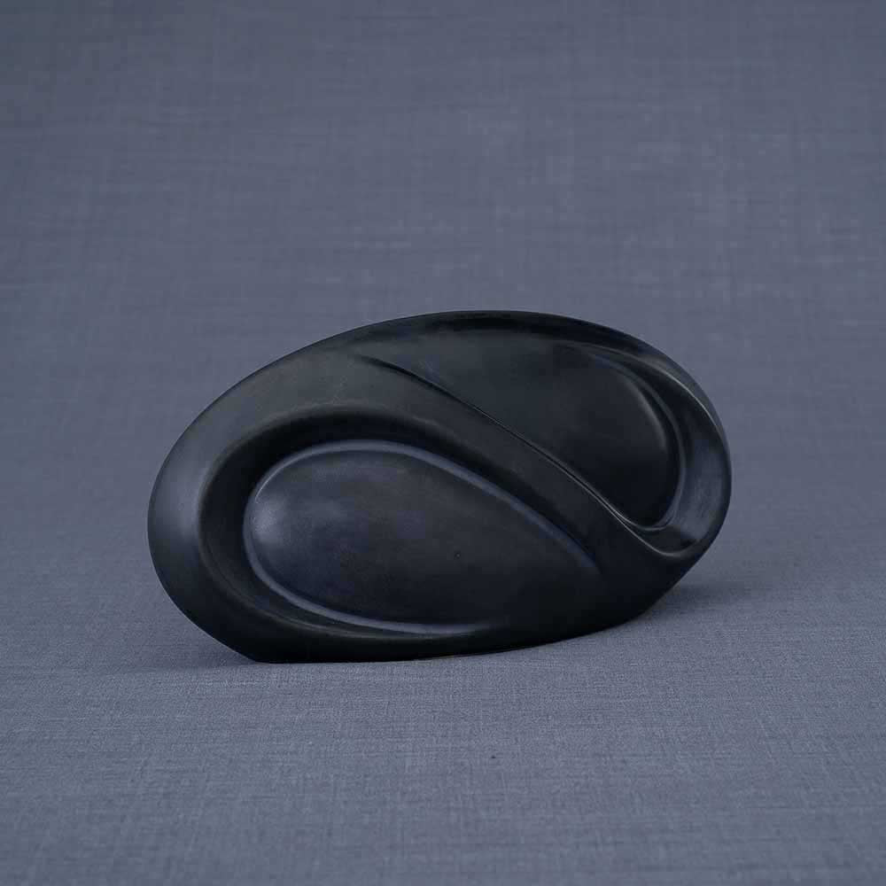 Infinity Ashes Keepsake Urn in Black Left View